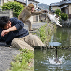 「サルがネコをつかんで池に投げた」 住宅街にサル出没 男性が襲われ軽傷 山口・周南