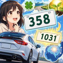 車の希望ナンバー「358」なぜ人気？意味分かれば「1031（天才）」！「謎の数字」の由来とは！   |  4444っているよなあれは何がしたいんだろう
