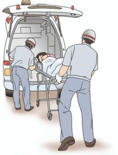 【疑問】車を走らせてると救急車が来た。譲り先に行ってもらったのを見届け、発進。だがカーブを曲がった先に患者さんが居たようで停まって作業してた。邪魔になっては