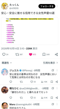【画像】安心・安全に推せる若手女性声優10選がこちらwwwwwwwwww