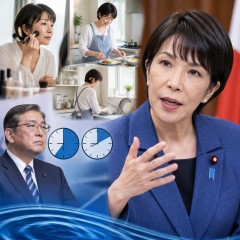 『都合よく女を出す』と波紋、高市首相「化粧して、朝食の支度と片付け」男性総理より時間を使う発言   |  あの厚化粧に3〜4時間