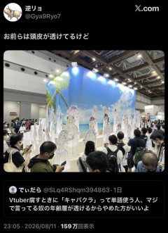 【悲報】バチャオタ「VTuber腐すときに「キャバ」って単語使う奴、マジで年齢層が透けるからやめた方がいいよ」