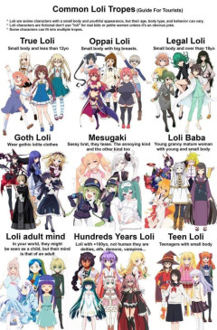 【画像】外人オタク「アニメのロリキャラを9タイプに分類したぞ」←わかりやすいと話題にwwwwwwwww