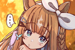 【ウマ娘】目線の先は……？ じっと何かを見つめるアイちゃん。