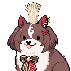 【ウマ娘】頭にマイル茸（まいたけ（えのき））が生えたマイルドッグ