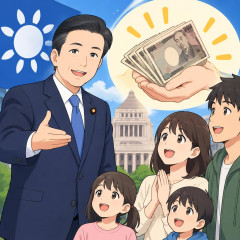 公明党、減税に代わり国民1人8万円支給案