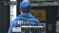日ハム、6失点6失点6失点でCS敗退