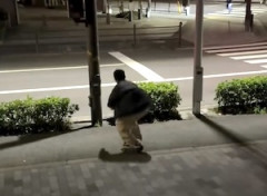【動画】これはひどい。スケボーで道路に飛び出してタクシーにはねられたDQNが炎上。