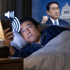 首相、夜はスマホ最大音量で横に 「危機管理に注力」とアピール   #速報 |  docomoなんで鳴りませんでした