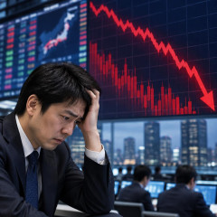 日経平均終値3318円下落 過去の下げ幅に   #株価 |  過去3番目の下げ幅かぁ