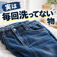 【正直に】実は毎回洗ってない物ありますか？