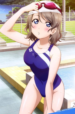 【画像】競泳水着姿の渡辺曜ちゃんは水も滴るいい女！【ラブライブ！サンシャイン!!】