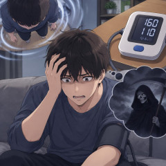 なんか下を見るとめまいがして、血圧を測定したら上160でした110だった。俺死ぬのか？   |  俺54さい90/60しかない