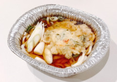 ガスコンロに乗せるだけのアルミ鍋のうどん
