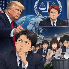 ICC赤根所長制裁はトランプの暴走とは言えない 日本のゴミが完全に見落としている大前提とは   |  ICCが間違いだとしても、カウンターとしての制裁は間違いだろう