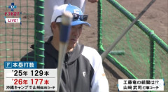【中日】山崎武司コーチ、超有能だった。日本ハムのホームラン数激増の要員
