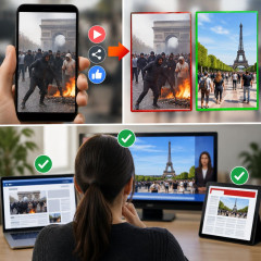フランス抗議活動 無関係動画を使い「移民が秩序を崩壊させている」とする偽情報に 複数の情報源で確認を促す   #NHK |  知っていますか？