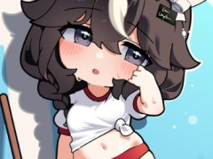 【ウマ娘】プール清掃中のブーケちゃん、隠しきれないお清楚と色気！