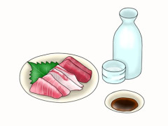 【食え食え～】(´･ω･`)日曜日だからお刺身買ってきたよ