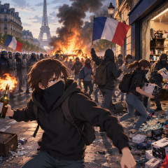 フランスの学生デモ、放火・略奪ｗｗｗｗｗｗｗｗｗｗｗｗｗｗｗｗｗｗｗｗｗｗｗ   |  学生デモにセリーヌやヴィトンやアップルの略奪って関係あんの？