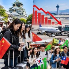 ハンパない 全国比でも目立つ減り方、関空の中国便も7割減...韓国や台湾からは増加   #中国人観光客の大阪離れ |  中国人はマナーさえ我慢出来るなら金払いはいいからいいお客様なん…