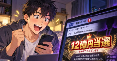 20代男性「12億円当選したのに振り込まれてないんだけど！」