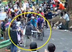 【動画】自転車の宇都宮ジャパンカップ、ババアのせいで落車事故が発生する。