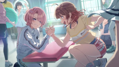 【学マス】佑芽とネガハピの藤丸夕陽が腕相撲すればいい勝負にならない？