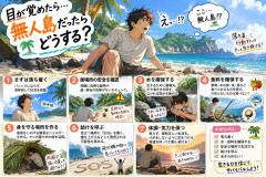 目が覚めたら無人島だったらどうする？