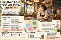 4000万あるんだけど喫茶店開ける?