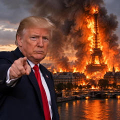 「フランスが燃えている」と投稿 トランプ氏   |  ハムだけは略奪されないフランス強盗団の不思議