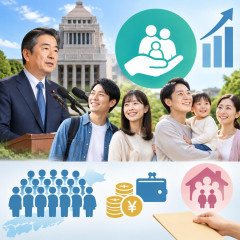 2027～28年度先行導入「所得連動新給付」 対象2000万人、年収上限300万円 政府「参考」提示