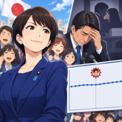 高市内閣強すぎ 簗大臣の致命的不祥事の直後なのに支持率ほぼ変わらずw   #速報 |  会社の同僚とか家族とかうちの周りは右寄りだった奴も高市だけは嫌って人ばかりなんだけどな