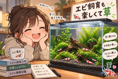 エビ飼育も楽しくて草