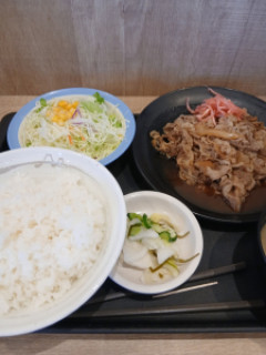 期間限定　松屋牛皿特盛定食