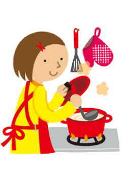 嫁が料理をした後のキッチンが少し汚いんだが…