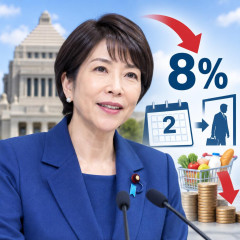 「次の総理が8％に戻す」 2年後に自身が退陣していれば 消費税減税   #高市総理 |  じゃあ政権交代したら1%のまま？