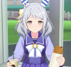 【ウマ娘】ミラ公のおやつ寄越せのポーズ