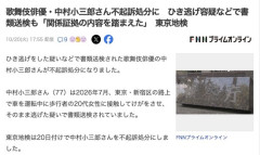 【東京地検】ひき逃げ容疑、歌舞伎俳優で重要無形文化財の中村小三郎さんを不起訴
