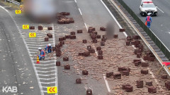 九州自動車道で大量のサツマイモが散乱、道路完全封鎖…現場の様子がヤバすぎると話題に（※画像・動画あり）