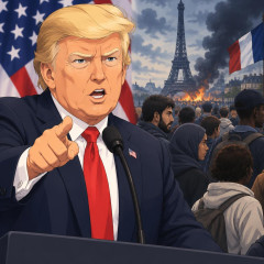 トランプ大統領「自分たちの国を愛さない人々を受け入れたら、フランスのような目に遭う」   |  そもそも自国を捨てて来てる訳だしな