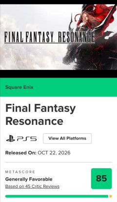 【朗報】HD2DFF「FFレゾナンス」、メタスコア85