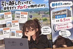 引っ越したいけど田舎すぎてプロパンの物件ばっかり