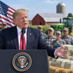 トランプ大統領、農家に８０億ドル（約１兆２６００億円）支援表明