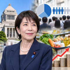 高市内閣1年、高支持率の背景は 増える消極支持、カギ握る物価高 (朝日新聞世論調査)   |  野党の支持率(笑)
