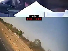 対向車のクラクションにも警報にも目を覚まさない居眠り運転のトラック「特に最後の警告はよく効いた」【海外の反応】