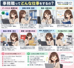 事務職に就きたいんだが事務職ってどんな仕事するの？