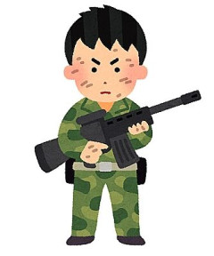 FPSゲーマー「ヘッドショット余裕だから徴兵されても無双出来るわw」
