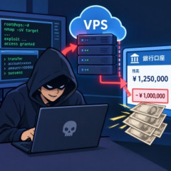 【悲報】ガチで日本崩壊中。ついに不正アクセスで現金が大量に盗まれる