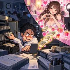 【悲報】2億円以上横領して女性配信者に投げ銭した62歳のジジイ、逮捕。勤務先は倒産